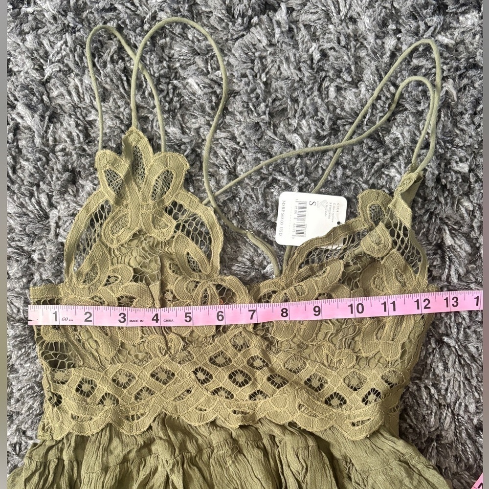 Free People Olive Green Lace Camisole size small - Picture 9 of 13
